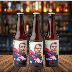 Étiquette Pour Bouteilles De Bière 40e anniversaire photo bonjour 40 hommes