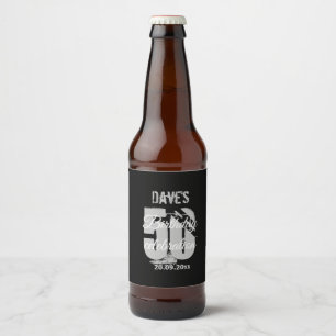 Étiquette Pour Bouteilles De Bière 50e anniversaire n'importe quel âge Fête personnal