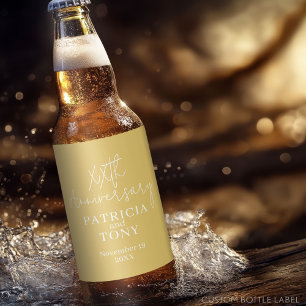 Étiquette Pour Bouteilles De Bière 50e ou autre anniversaire de Mariage Personnalisé