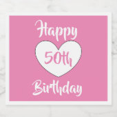 Étiquette Pour Bouteilles De Bière 50th birthday beer labels by dalDesignNZ (Étiquettes simples)