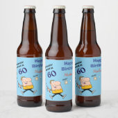Étiquette Pour Bouteilles De Bière 60 Golfeur d'anniversaire (Bouteilles)