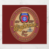 Étiquette Pour Bouteilles De Bière 82e division aéroportée (Étiquettes simples)