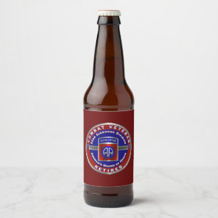 Étiquette Pour Bouteilles De Bière 82ème Division aéroportée retraité