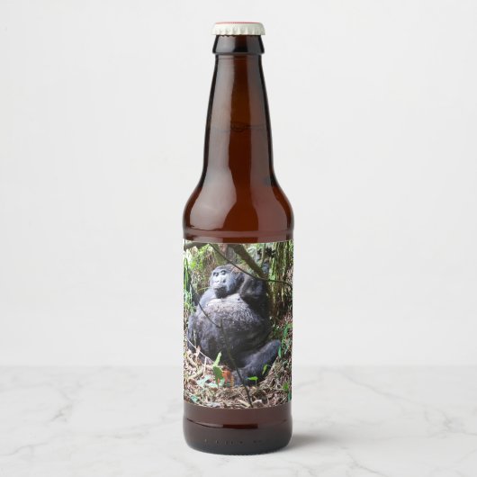 Étiquette Pour Bouteilles De Bière Afrique - Gorilla 3 (Devant)