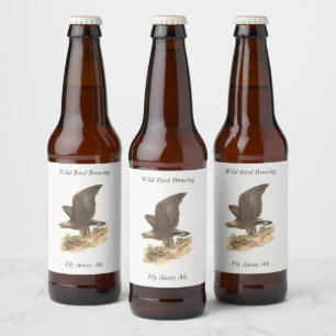 Étiquette Pour Bouteilles De Bière Aigle d'or (Aquila chrysaetos) NY Bird Image