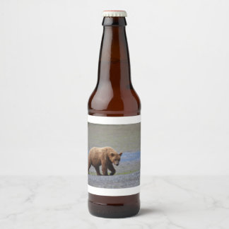 Étiquette Pour Bouteilles De Bière Alaska - Grizzly 9