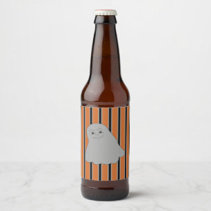 Étiquette Pour Bouteilles De Bière Amusants et Fantômes d'Halloween