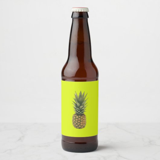 Étiquette Pour Bouteilles De Bière Ananas doux (Devant)