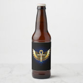 Étiquette Pour Bouteilles De Bière Ankh or avec ailes (Devant)