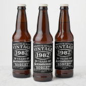 Étiquette Pour Bouteilles De Bière Anniversaire Vintage Personnalisé À La Perfection (Bouteilles)