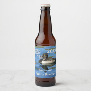 Étiquette Pour Bouteilles De Bière Appeler le troupeau à la réunion de la famille du