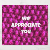 Étiquette Pour Bouteilles De Bière Appréciation de l'employé de l'entreprise en fils  (Étiquettes simples)