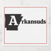 Étiquette Pour Bouteilles De Bière Arkansuds (Étiquettes simples)