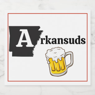Étiquette Pour Bouteilles De Bière Arkansuds Mug