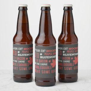 Étiquette Pour Bouteilles De Bière Art du métro Canada Slang