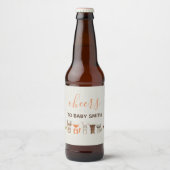 Étiquette Pour Bouteilles De Bière Baby shower des bois (Devant)