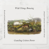 Étiquette Pour Bouteilles De Bière Baie d'Hudson (Collared Ungava) Lemming par Audubo (Étiquettes simples)