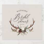 Étiquette Pour Bouteilles De Bière Baigneuse florale botanique aquarelle rustique (Étiquettes simples)