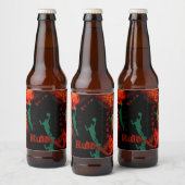 ÉTIQUETTE POUR BOUTEILLES DE BIÈRE BASKETBALL (Bouteilles)