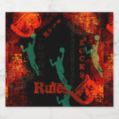 ÉTIQUETTE POUR BOUTEILLES DE BIÈRE BASKETBALL (Étiquettes simples)