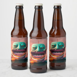 Étiquette Pour Bouteilles De Bière Bateau effrayant