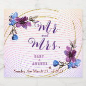 Étiquette Pour Bouteilles De Bière Bâton à partir de pourpre (Étiquettes simples)