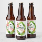 Étiquette Pour Bouteilles De Bière BBQ Tropical d'été annuel (Bouteilles)
