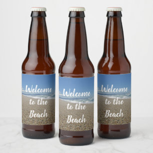 Étiquette Pour Bouteilles De Bière Beach House Surf Sand Pacific Coast Guest Welcome