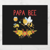 Étiquette Pour Bouteilles De Bière Beekeeper Art Papa Bee 2 (Étiquettes simples)