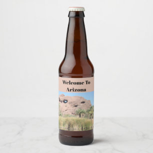 Étiquette Pour Bouteilles De Bière Bienvenue au point de repère Arizona Phoenix Invit