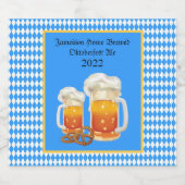 Étiquette Pour Bouteilles De Bière Bière Steins Oktoberfest Home Brew (Étiquettes simples)