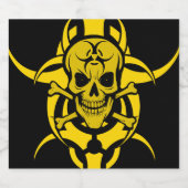 Étiquette Pour Bouteilles De Bière Bio Danger Danger Dosage Toxique (Étiquettes simples)