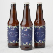 Étiquette Pour Bouteilles De Bière Bleu (Bouteilles)