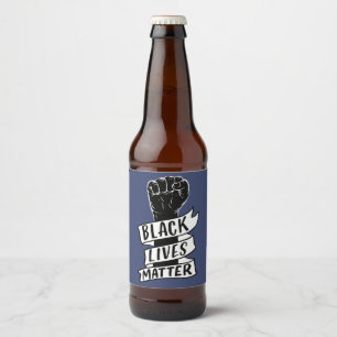 Étiquette Pour Bouteilles De Bière blm protestation les vies noires comptent le pouvo