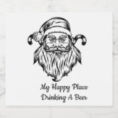 Étiquette Pour Bouteilles De Bière Bon endroit (Étiquettes simples)