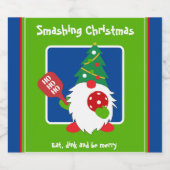 Étiquette Pour Bouteilles De Bière Boule de Noël 🎅 personnalisable (Étiquettes simples)