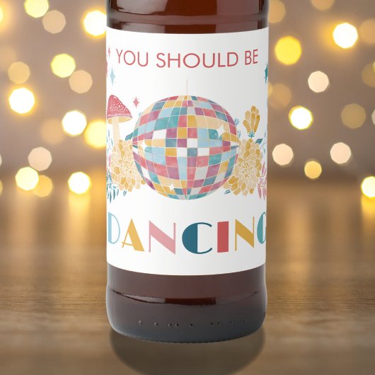 Étiquette Pour Bouteilles De Bière Boule Disco Vous Devriez Danser