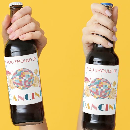 Étiquette Pour Bouteilles De Bière Boule Disco Vous Devriez Danser