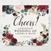 Étiquette Pour Bouteilles De Bière Bouquet Bourgogne | (Étiquettes simples)