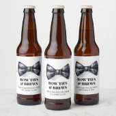Étiquette Pour Bouteilles De Bière Bow Cravate Bachelor Party Groomsman (Bouteilles)