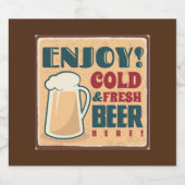 Étiquette Pour Bouteilles De Bière Brassage maison (Étiquettes simples)