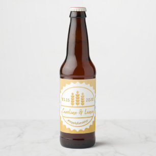 Étiquette Pour Bouteilles De Bière Brews Before I Do's Bier Bottle Casquette