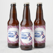 Étiquette Pour Bouteilles De Bière BREXIT Union Jack BRITAIN TOUJOURS GRAND (Bouteilles)
