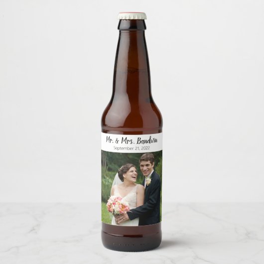 Étiquette Pour Bouteilles De Bière Cadeau cadeau Mariage personnalisé Best Man (Devant)