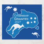 Étiquette Pour Bouteilles De Bière Cadeaux du Parti de la citoyenneté australienne (Étiquettes simples)