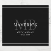 Étiquette Pour Bouteilles De Bière Cadeaux pour les garçons d'honneur - Cadeaux de ma (Étiquettes simples)