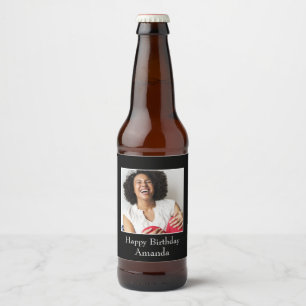 Étiquette Pour Bouteilles De Bière Cadre photo, Photo personnalisée - Personnalisé