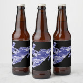 Étiquette Pour Bouteilles De Bière Camoflauge Motoneige (Bouteilles)