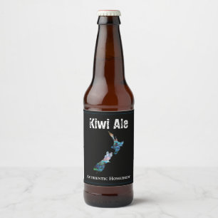 ÉTIQUETTE POUR BOUTEILLES DE BIÈRE CARTE PERSONNALISABLE NOUVELLE-ZÉLANDE