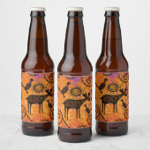 ÉTIQUETTE POUR BOUTEILLES DE BIÈRE CERF (Bouteilles)
